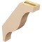 Ekena Millwork 3-inch W x 14-inch D x 18-inch H Funston Rough Cedar Woodgrain TimberThane Knee Brace, Primed BRCUR03X14X18FSTRCPR - alternate 2